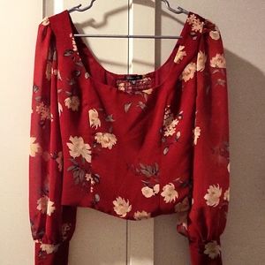 Dynamite, floral pattern blouse, size XXS